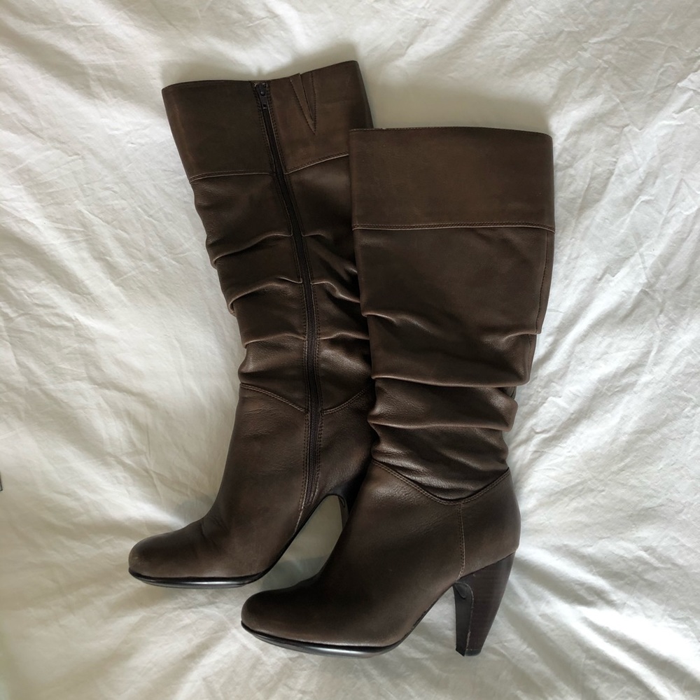 Sofft Tall Slouchy Brown Boots